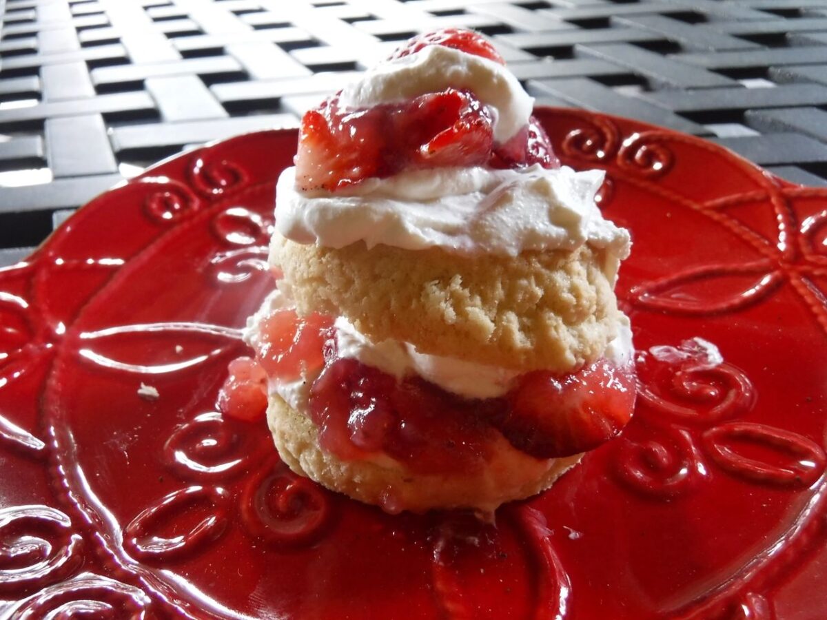 Springtime Strawberry Glaze Shortcake - Treks & Bites