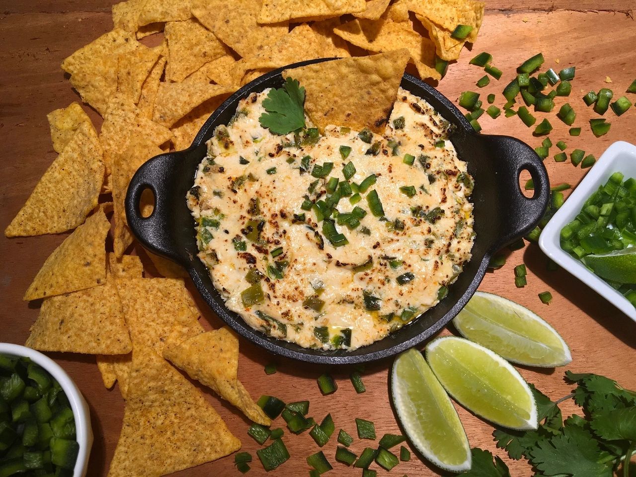 Green Chili Goat Cheese Dip Treks & Bites