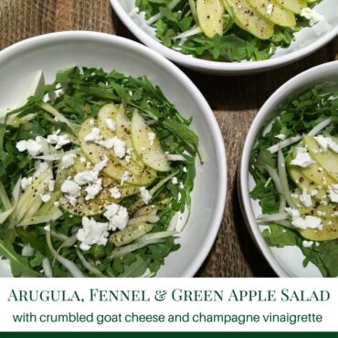 Treks Arugula Fennel Green Apple Salad