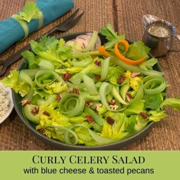 Treks curly celery salad