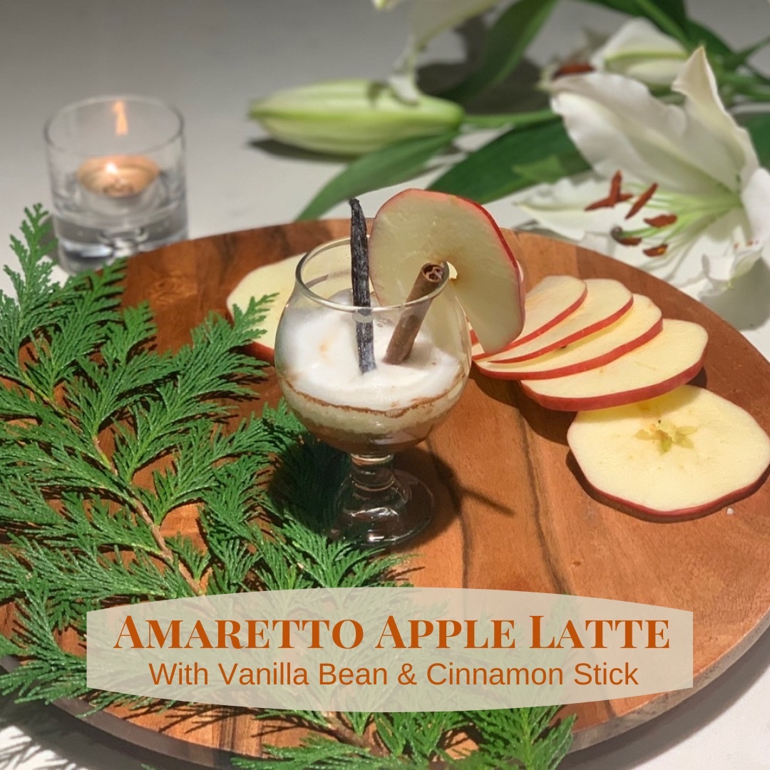 Amaretto Apple Latte - Treks & Bites