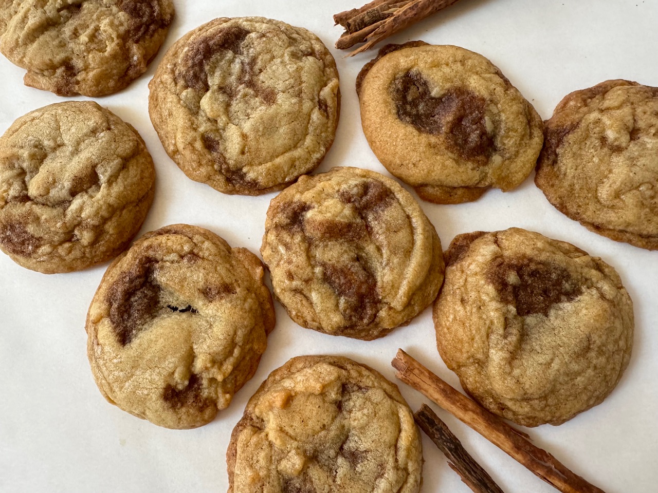Cinnamon Roll Cookies - Treks & Bites
